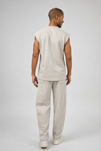 Ensemble décontracté pour homme avec haut sans manches et pantalon