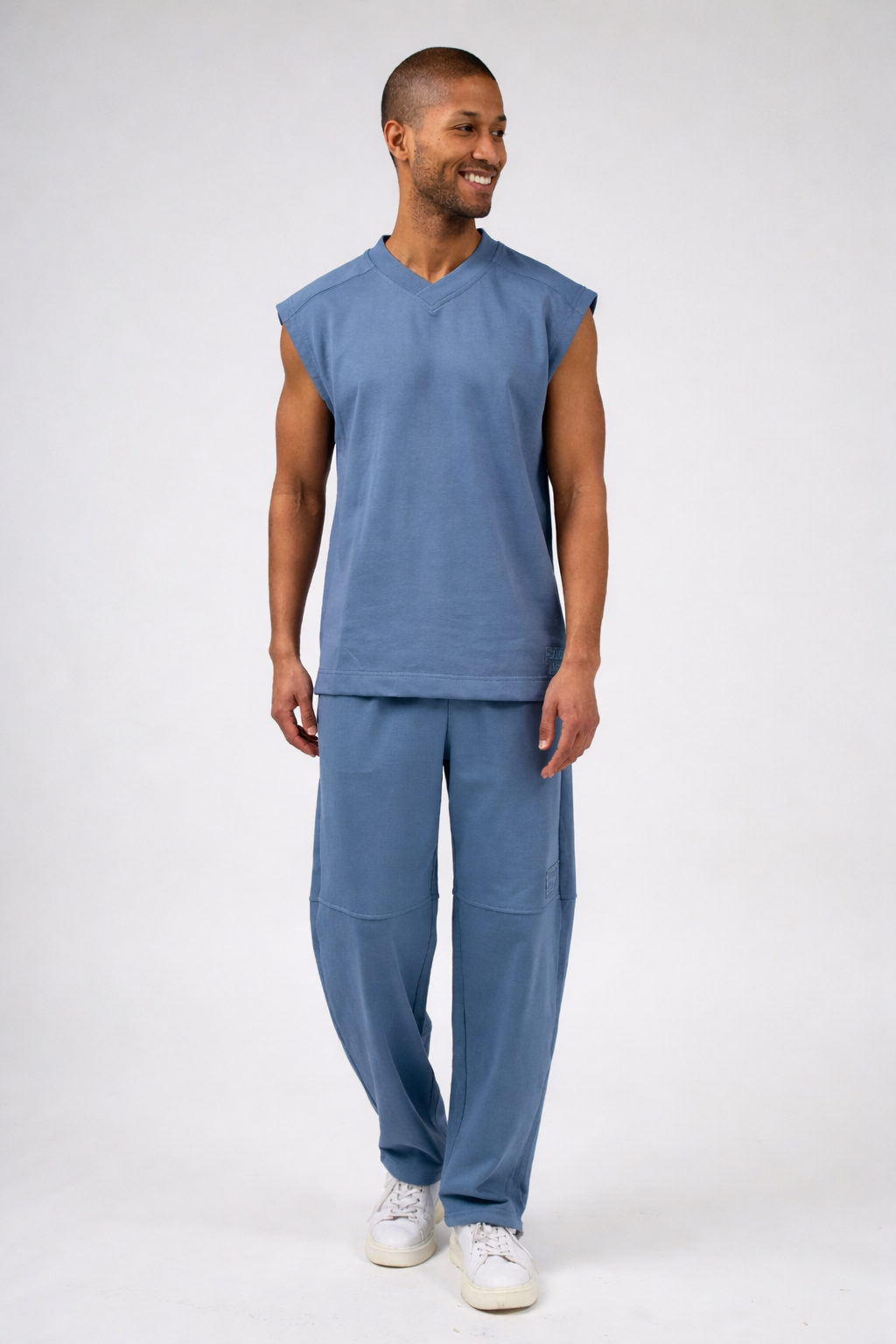 Ensemble décontracté pour homme avec haut sans manches et pantalon