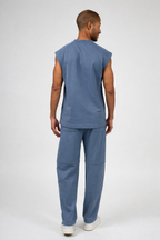 Ensemble décontracté pour homme avec haut sans manches et pantalon