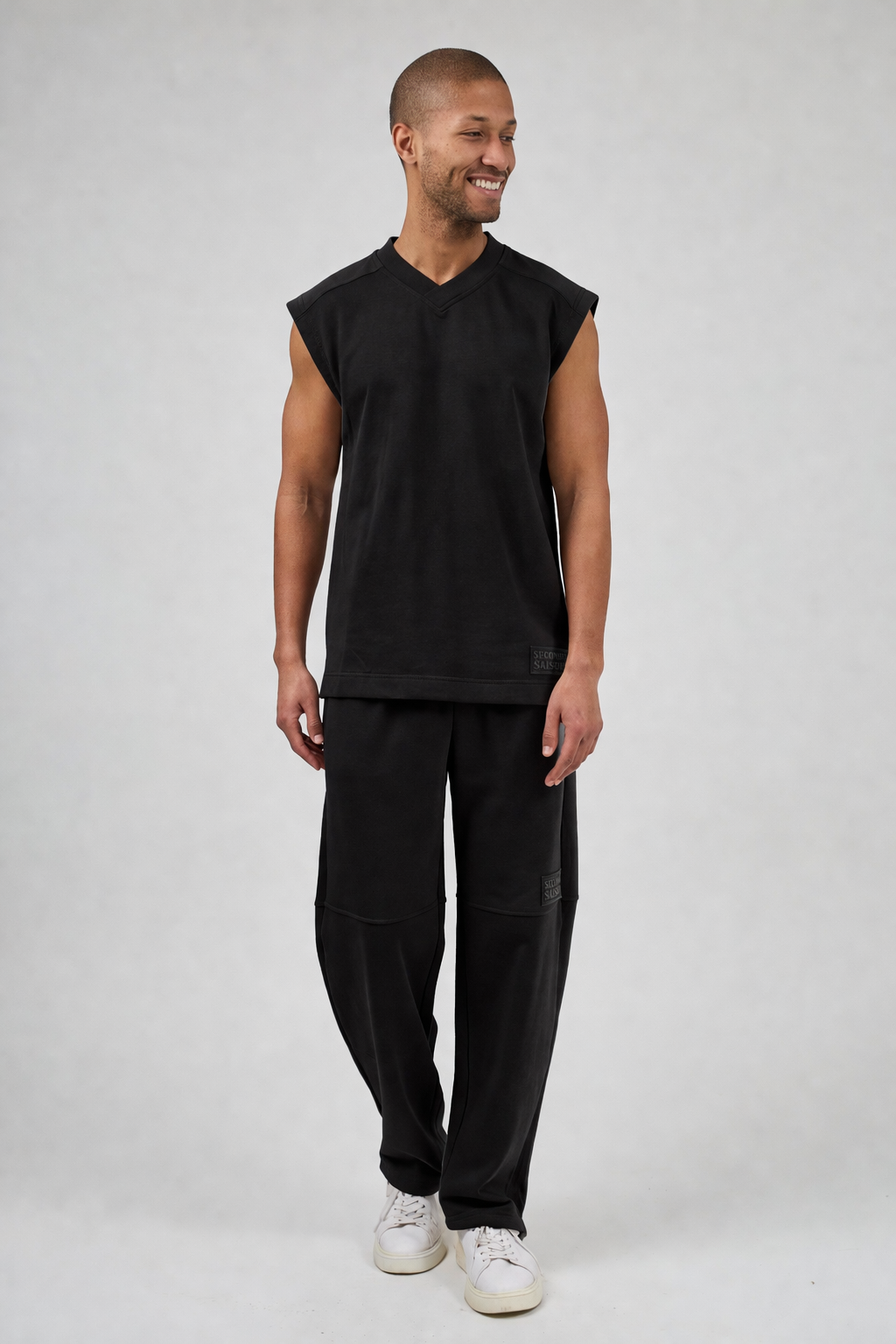 Ensemble décontracté pour homme avec haut sans manches et pantalon