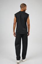 Ensemble décontracté pour homme avec haut sans manches et pantalon