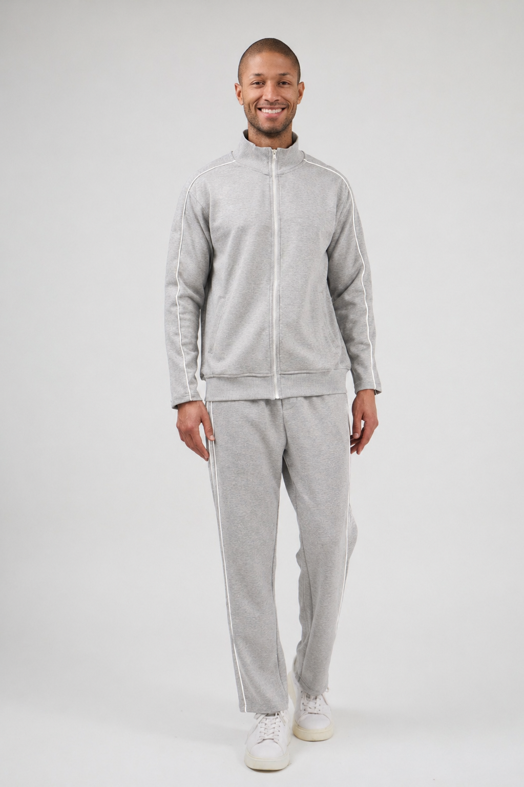 Ensemble de survêtement homme décontracté à veste zippée