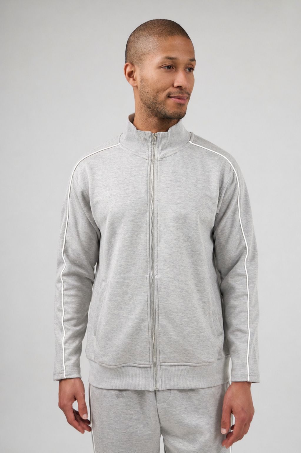Ensemble de survêtement homme décontracté à veste zippée