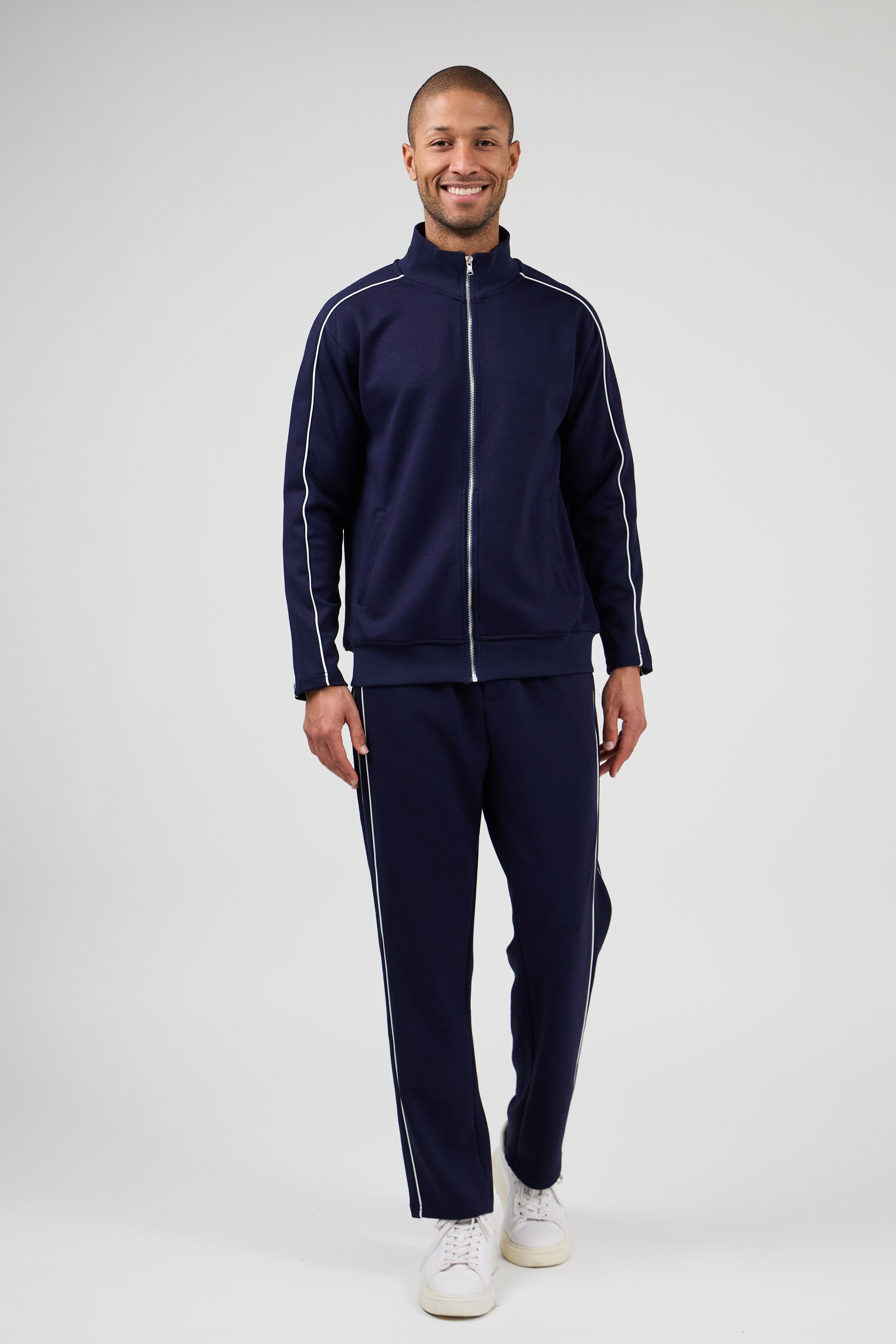 Ensemble de survêtement homme décontracté à veste zippée