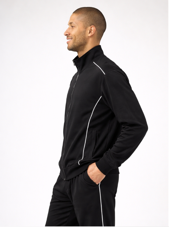 Ensemble sportif pour homme avec veste zippée et pantalon assorti