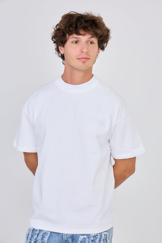 T-Shirt Blanc brodé "Liberté"