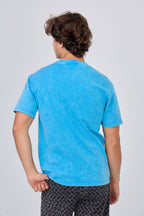 Plain Washed T-Shirt - Light Blue