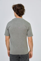 Plain Washed T-Shirt - Grey