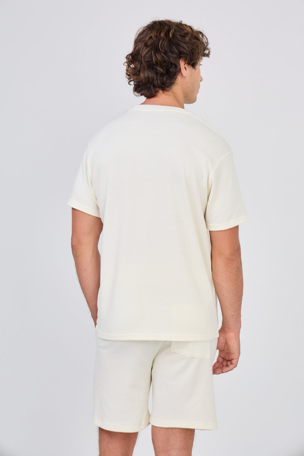 T-Shirt Délavé Vintage Uni - Blanc