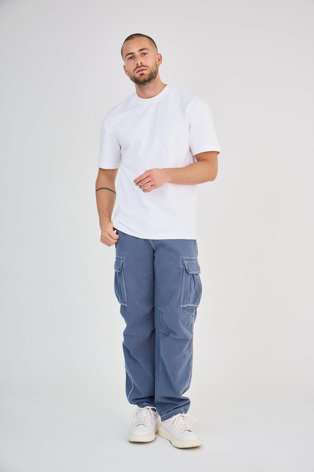 Pantalon Cargo Bleu