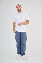 Blue Cargo Pants
