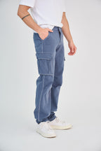 Blue Cargo Pants
