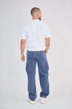 Blue Cargo Pants