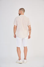 Short Sleeve Linen Shirt Natural Linen