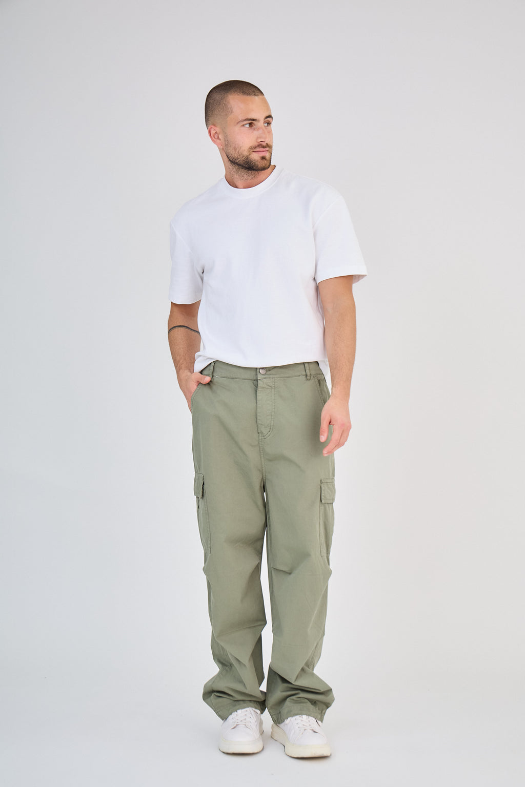 Pantalon Cargo Vert