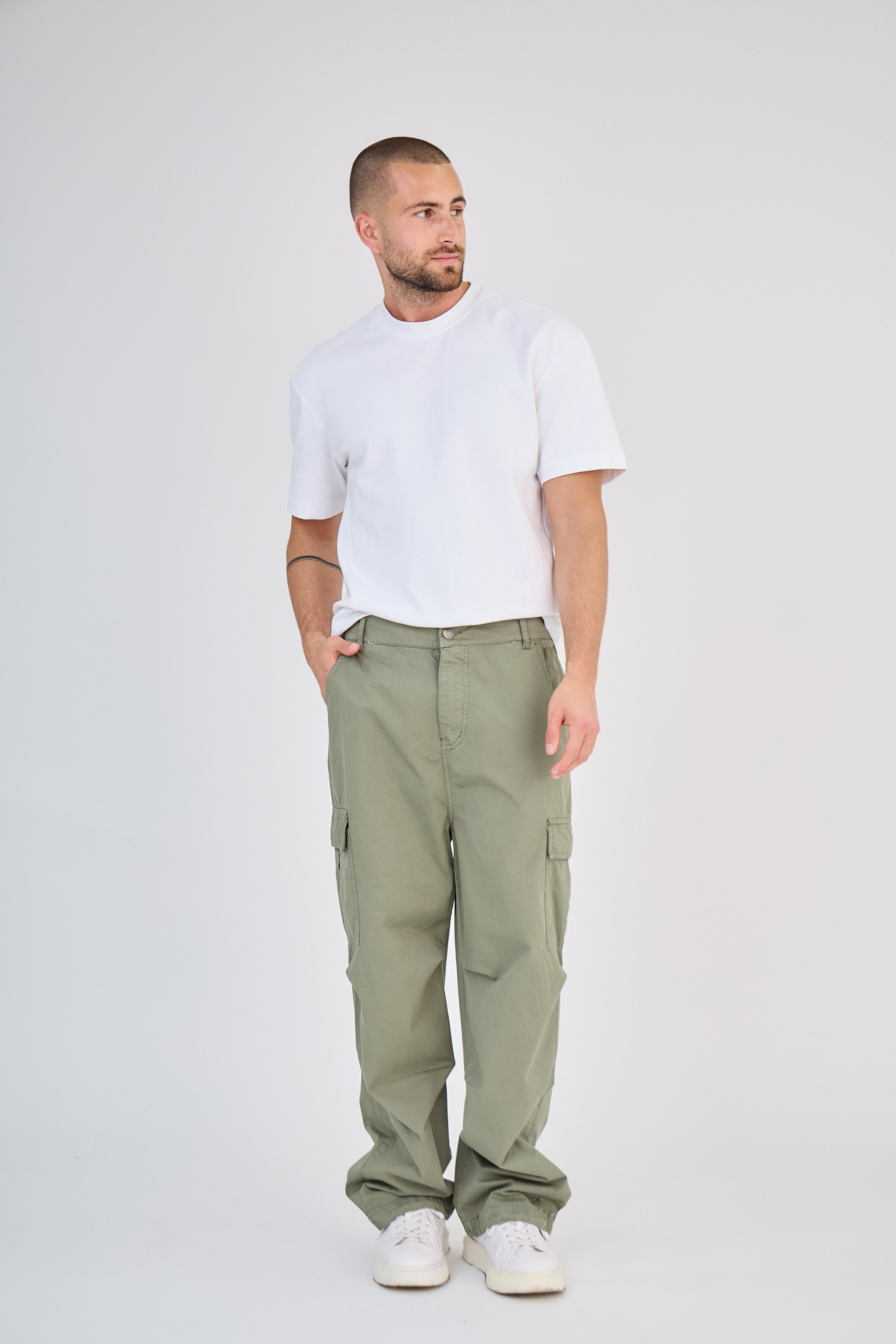 Pantalon Cargo Vert