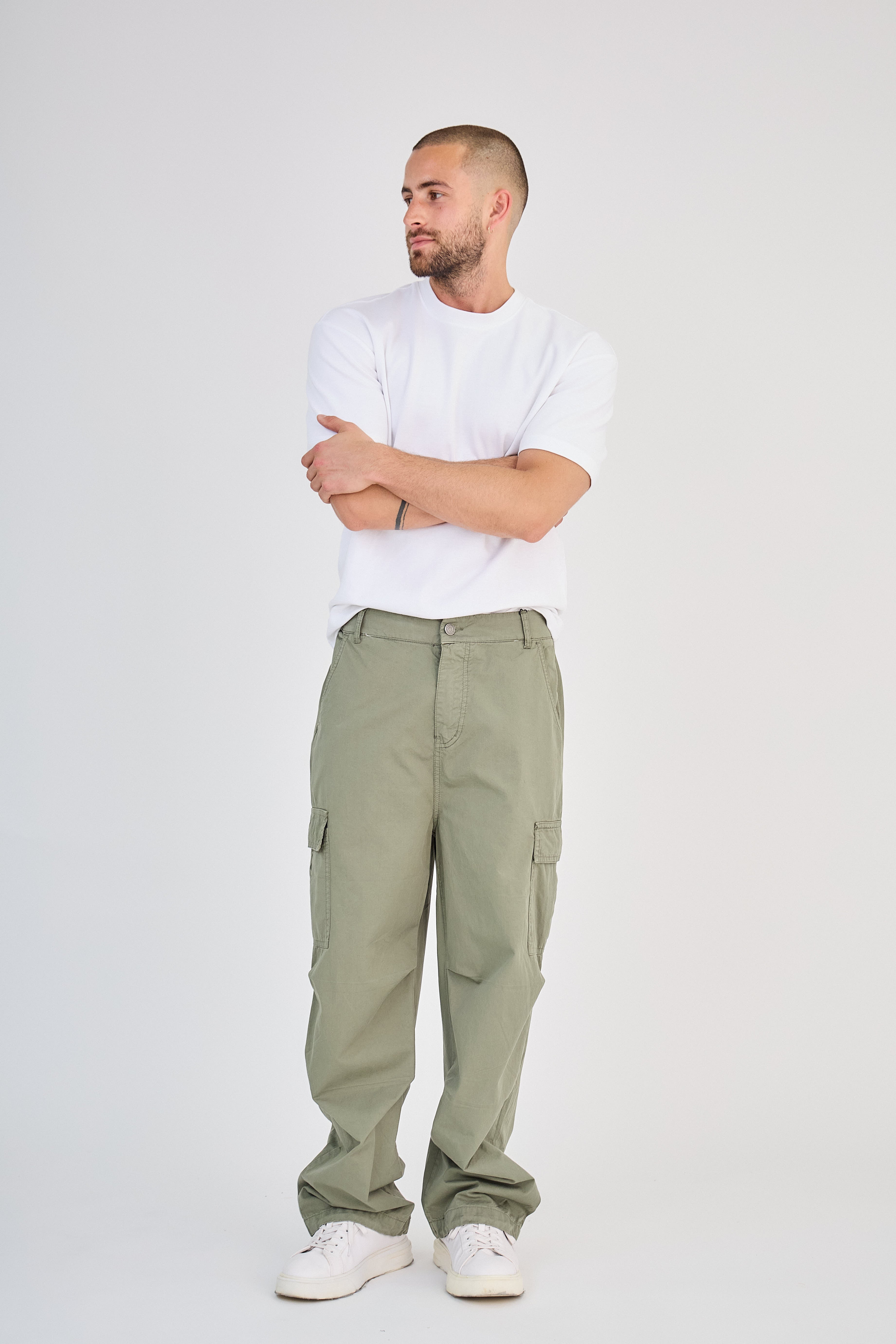 Pantalon Cargo Vert