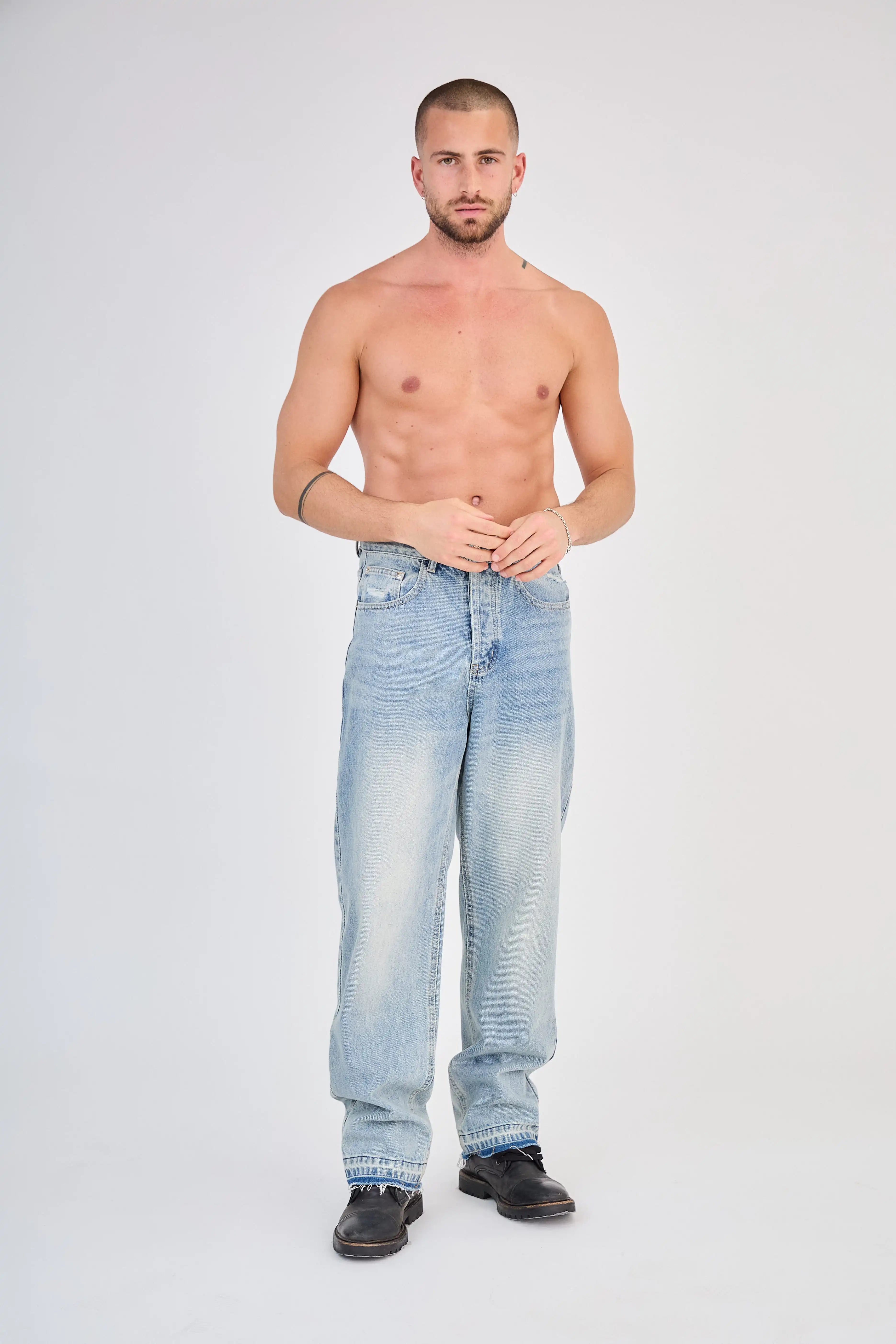 Jean Large Bleu Moyen