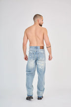 Medium Blue Wide Jeans
