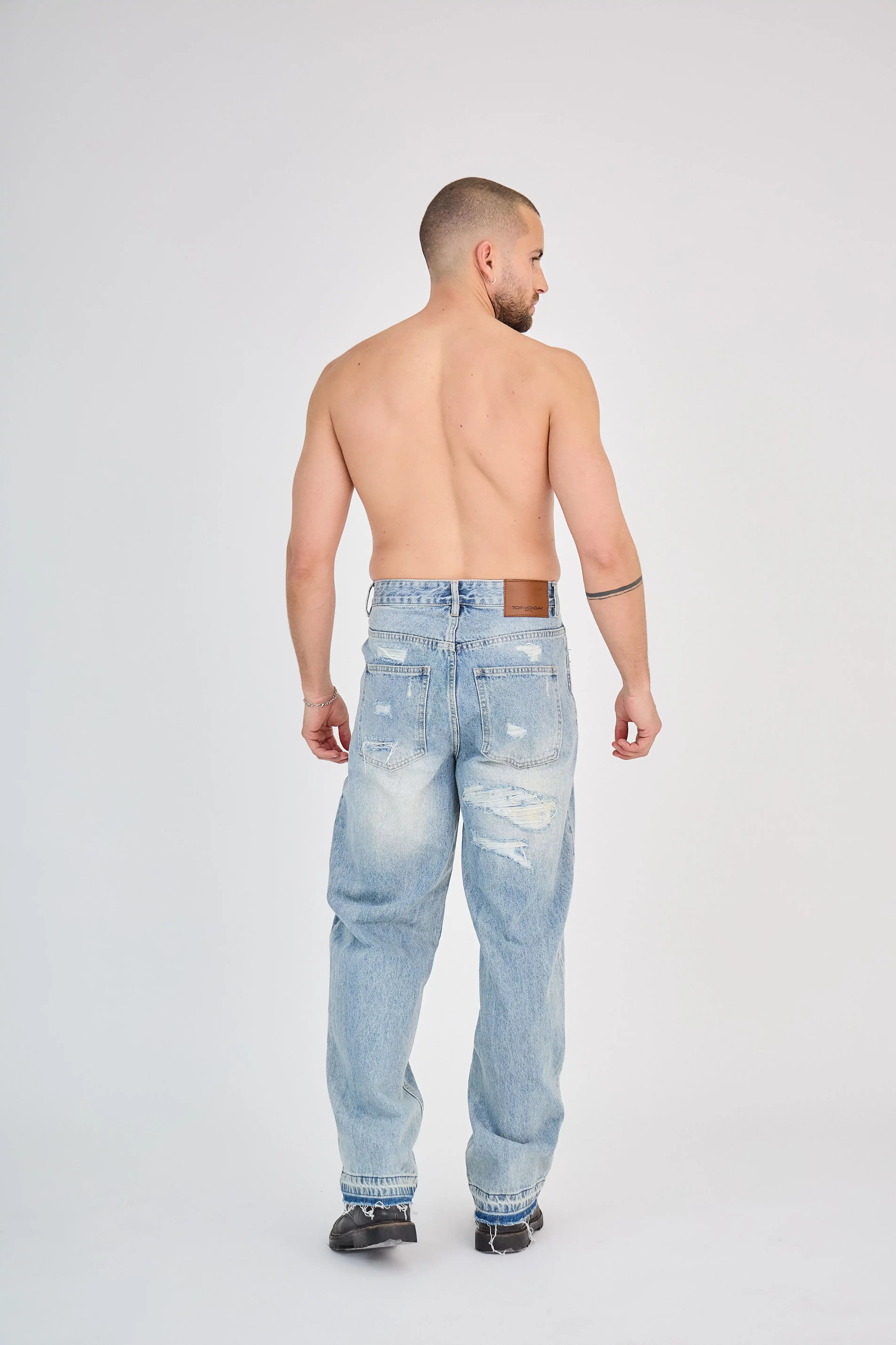 Jean Large Bleu Moyen