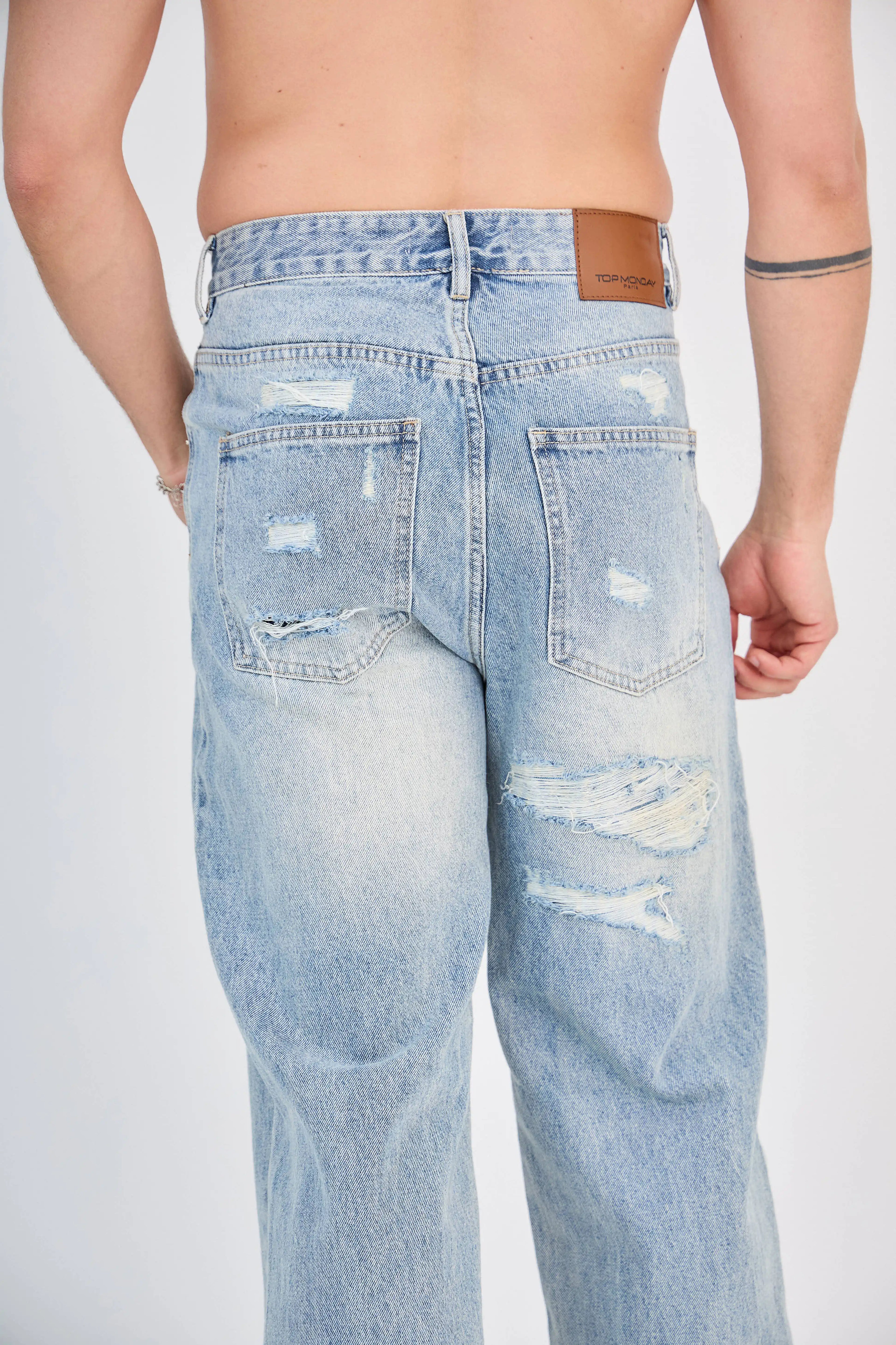 Jean Large Bleu Moyen