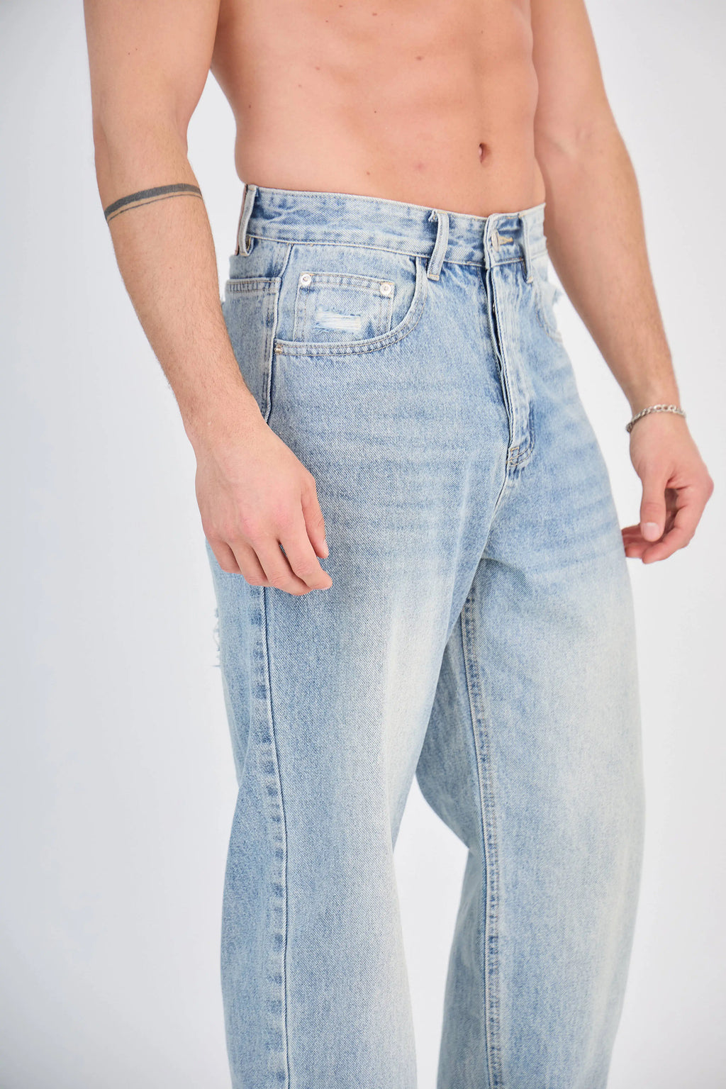 Jean Large Bleu Moyen