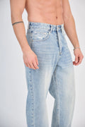 Medium Blue Wide Jeans