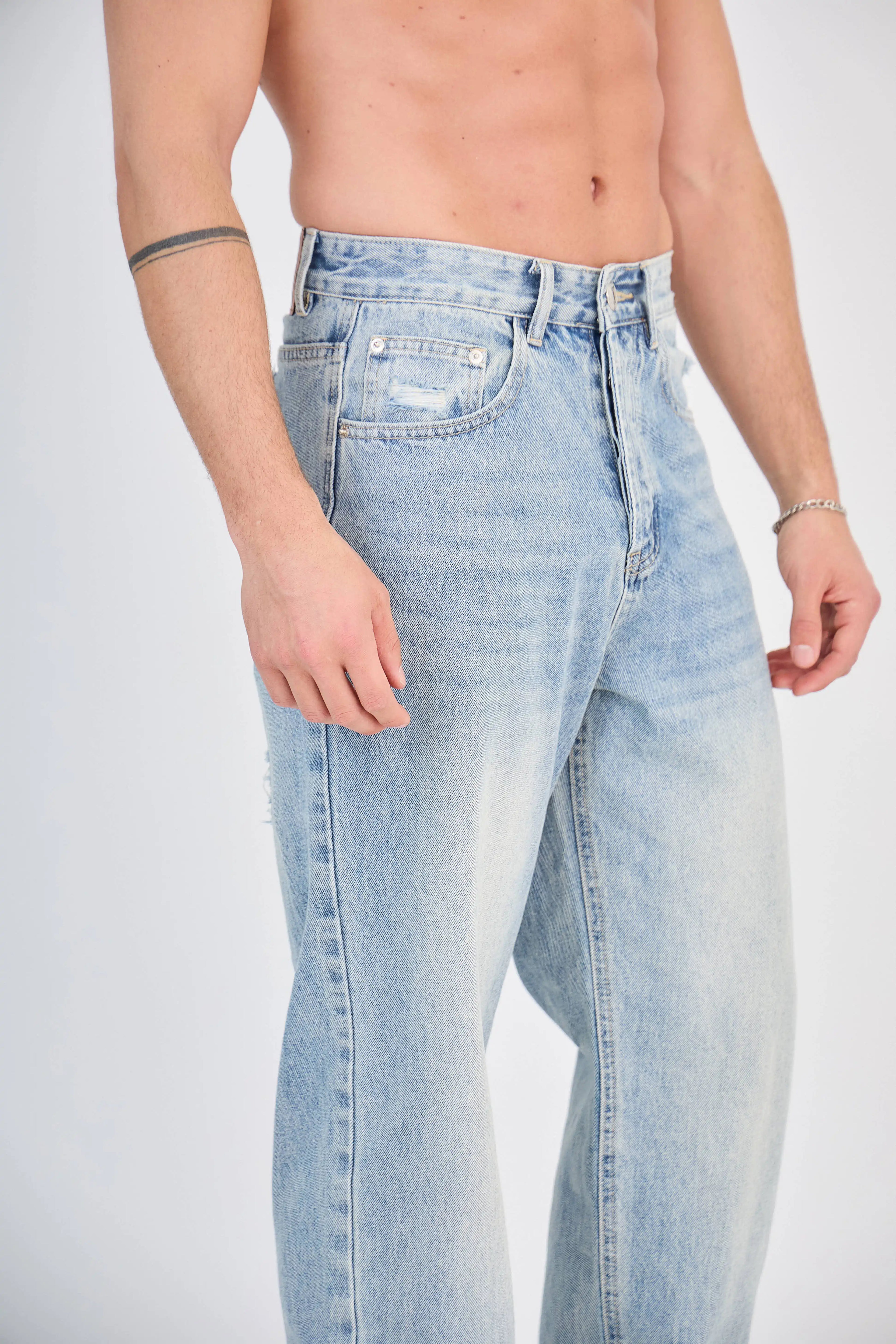 Jean Large Bleu Moyen