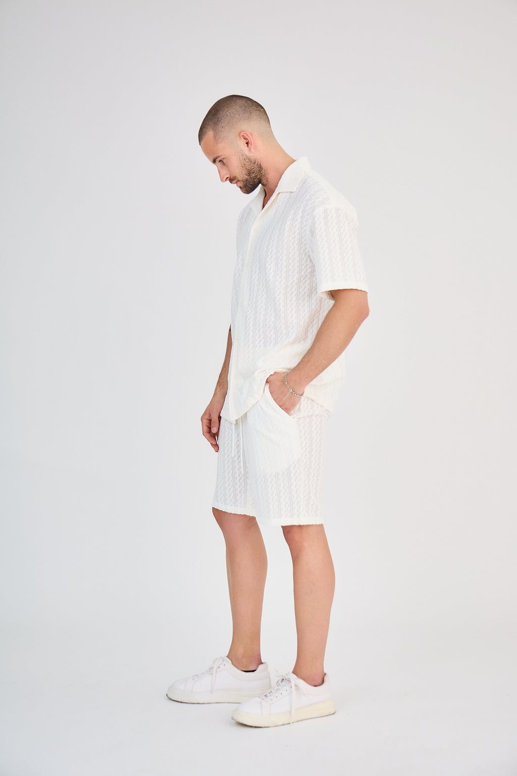 Ensemble Texturé Écru