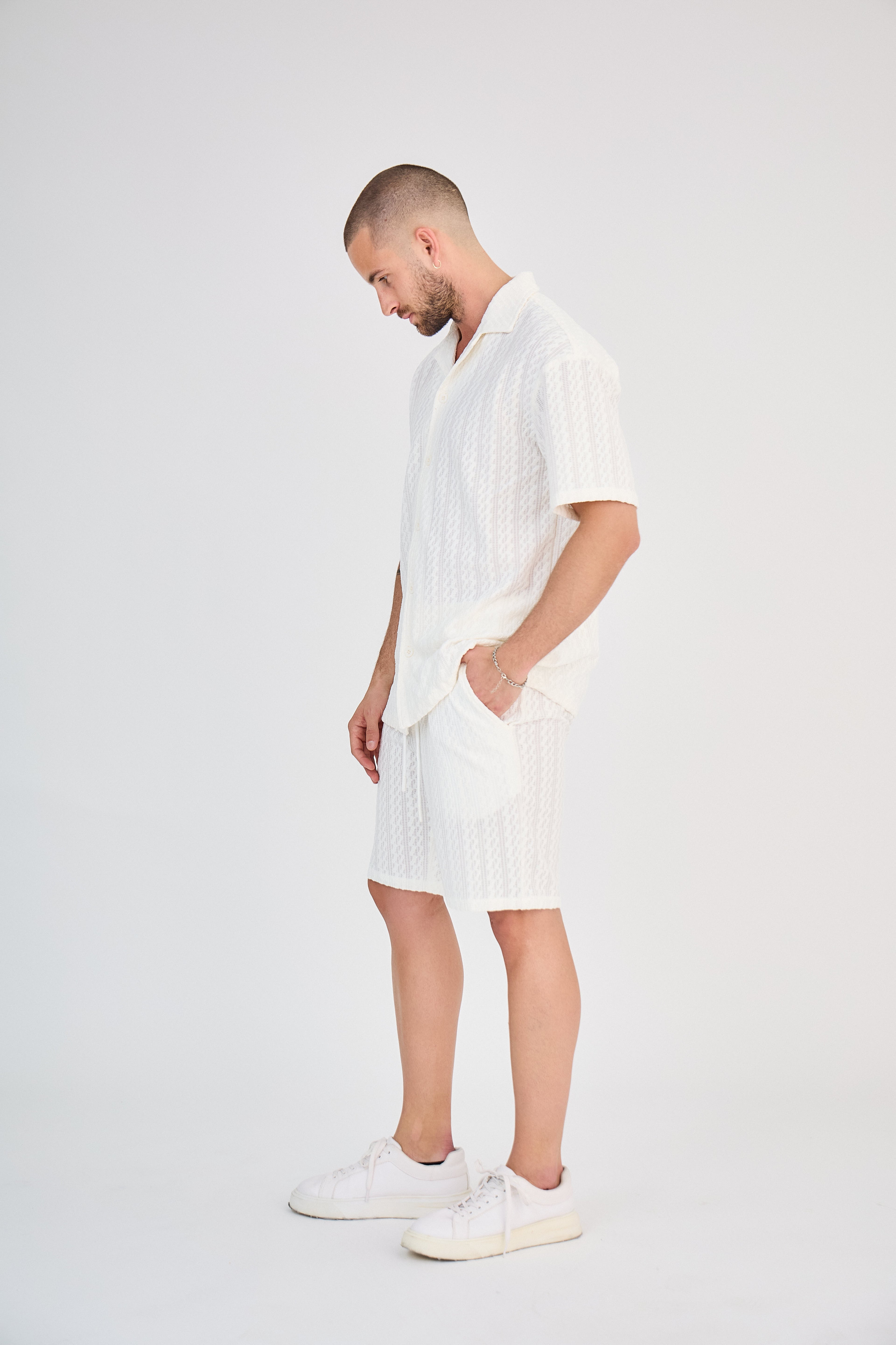 Ensemble Texturé Écru