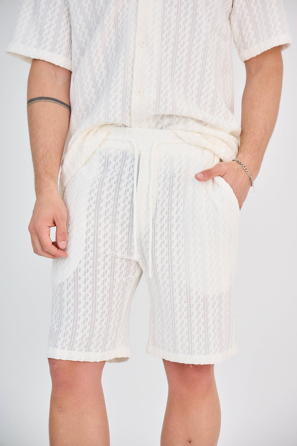 Ensemble Texturé Écru