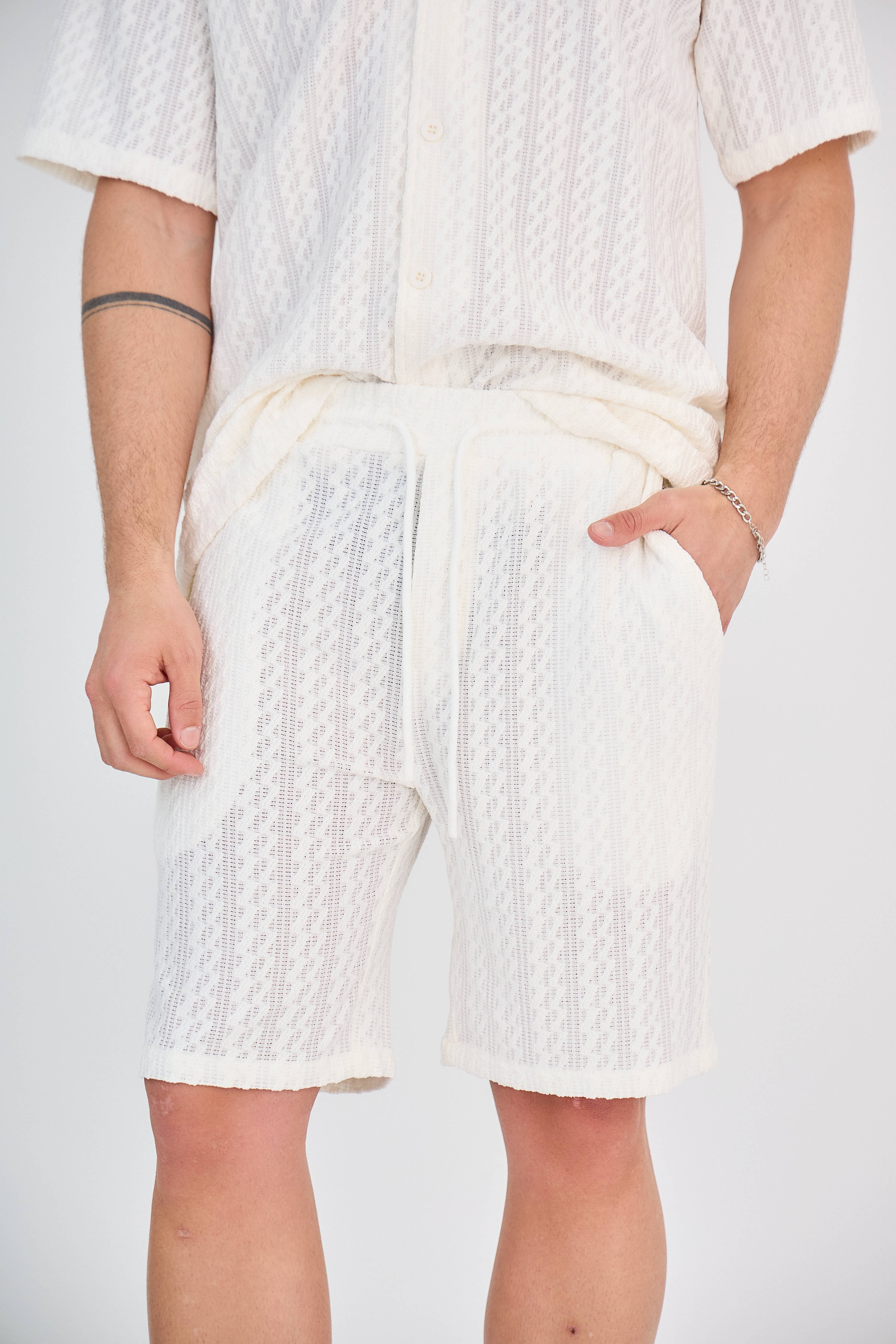 Ensemble Texturé Écru