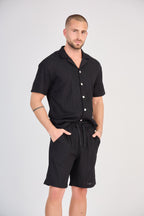 Black Textured Set