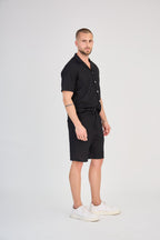 Black Textured Set
