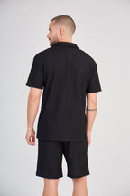 Black Textured Set