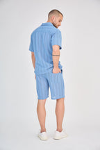 Blue Relief Stripe Set