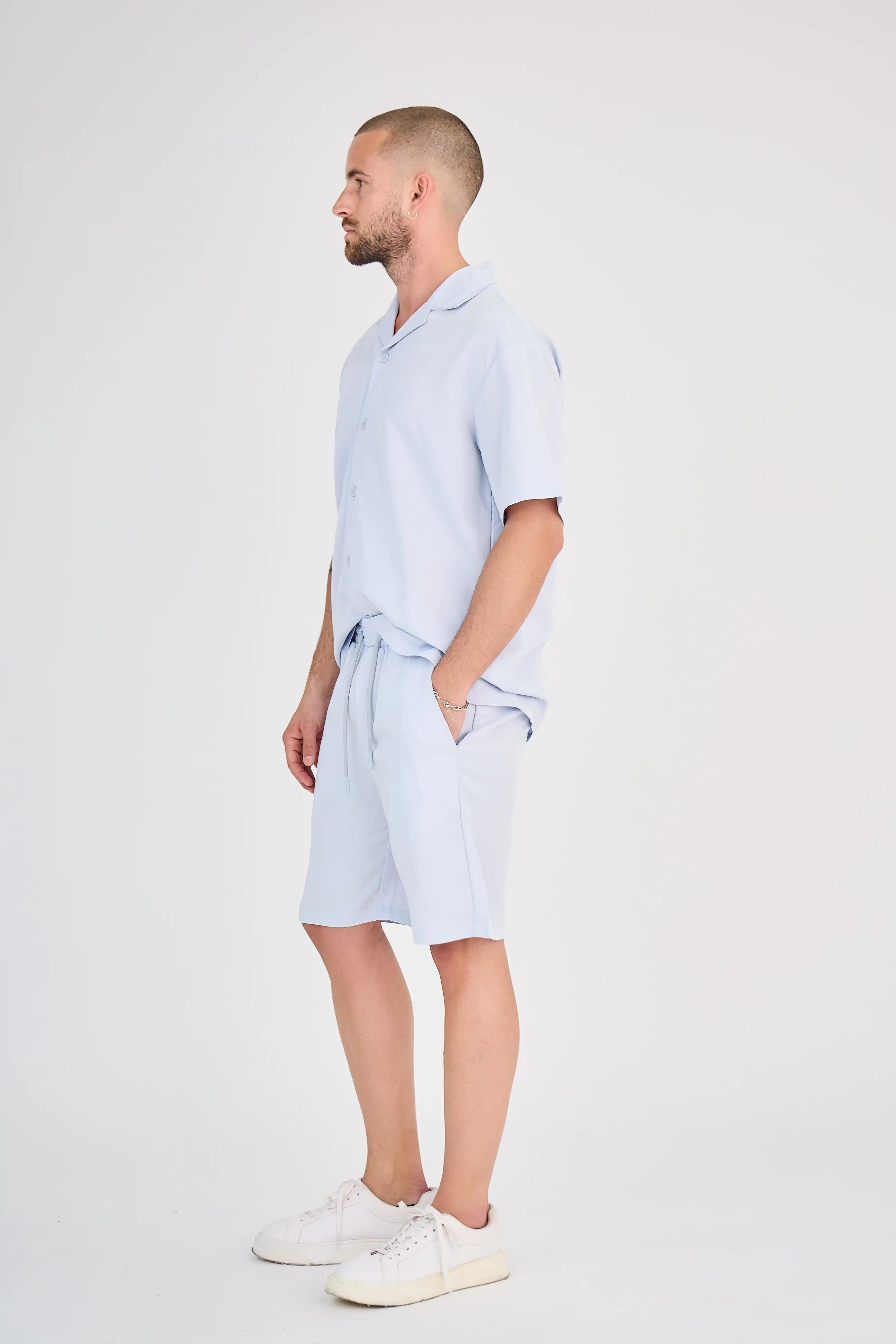 Ensemble Fluide Bleu Clair Short