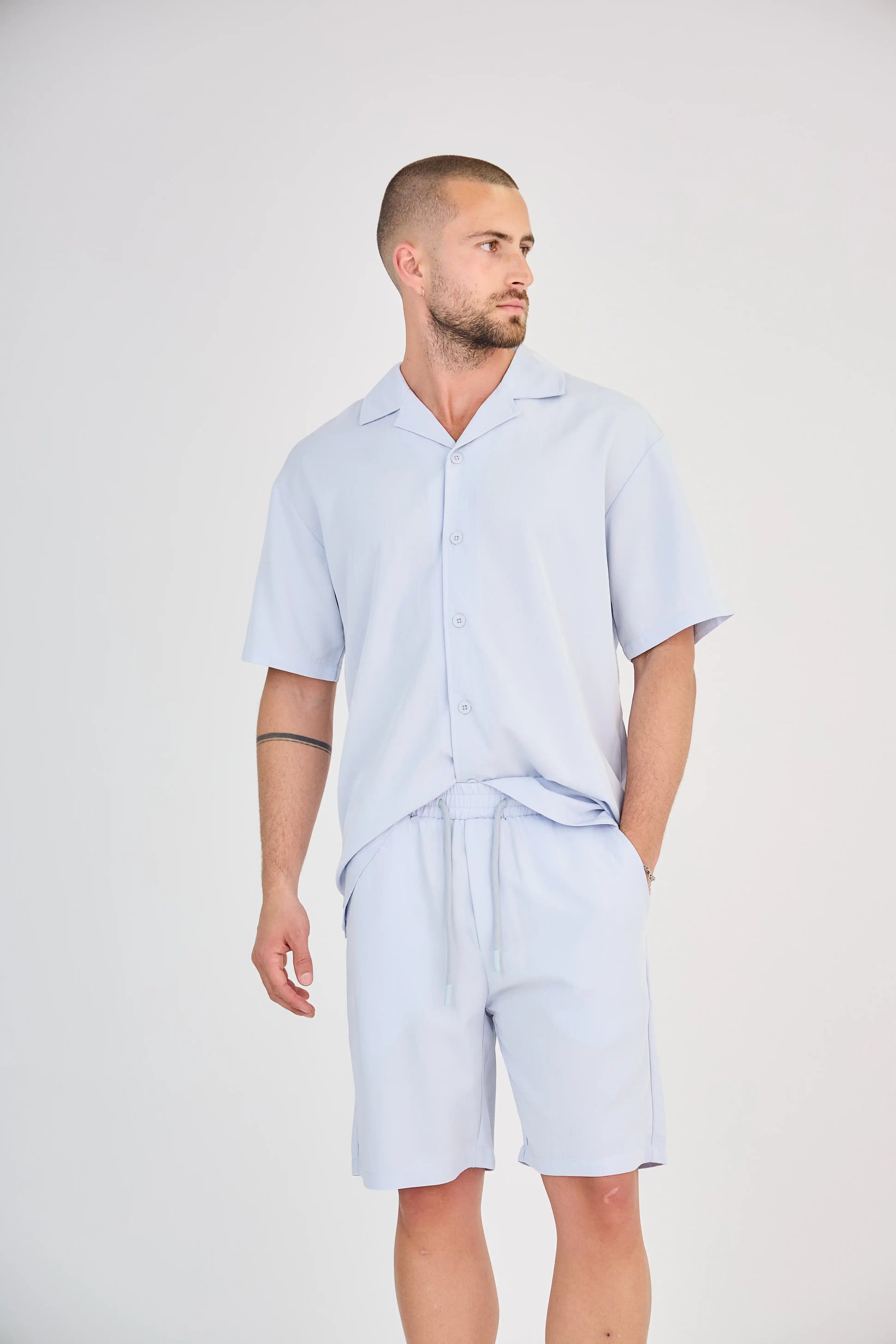 Ensemble Fluide Bleu Clair Short