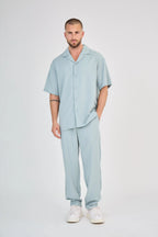 Green Water Fluid Pants Set
