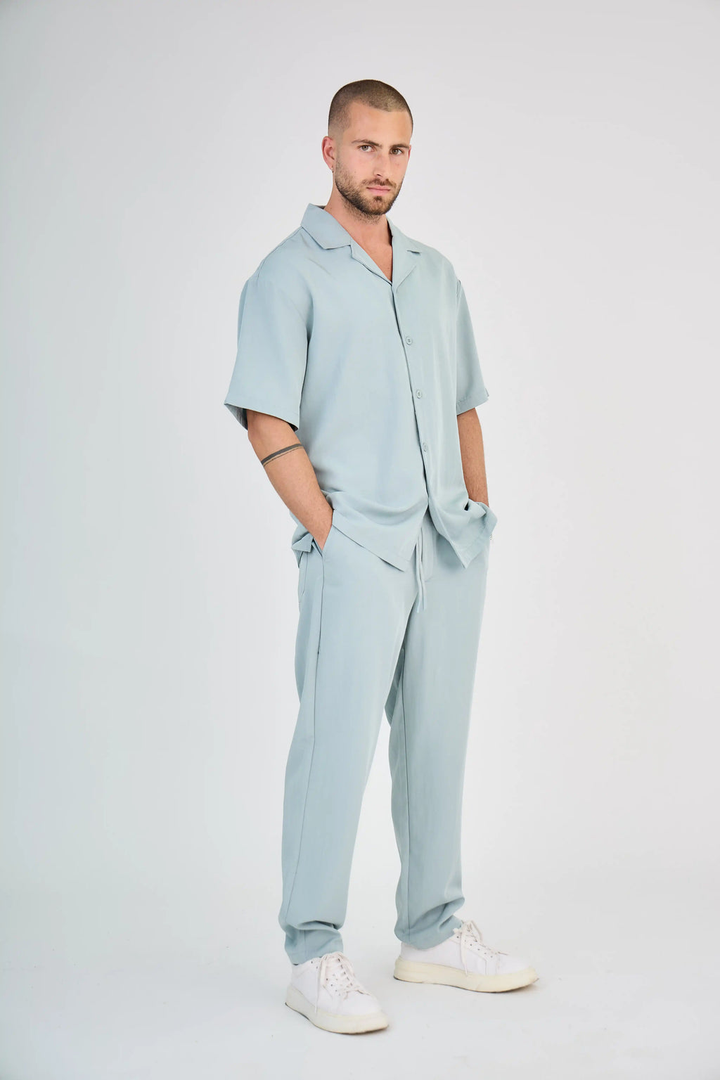 Ensemble Fluide Vert d’Eau Pantalon