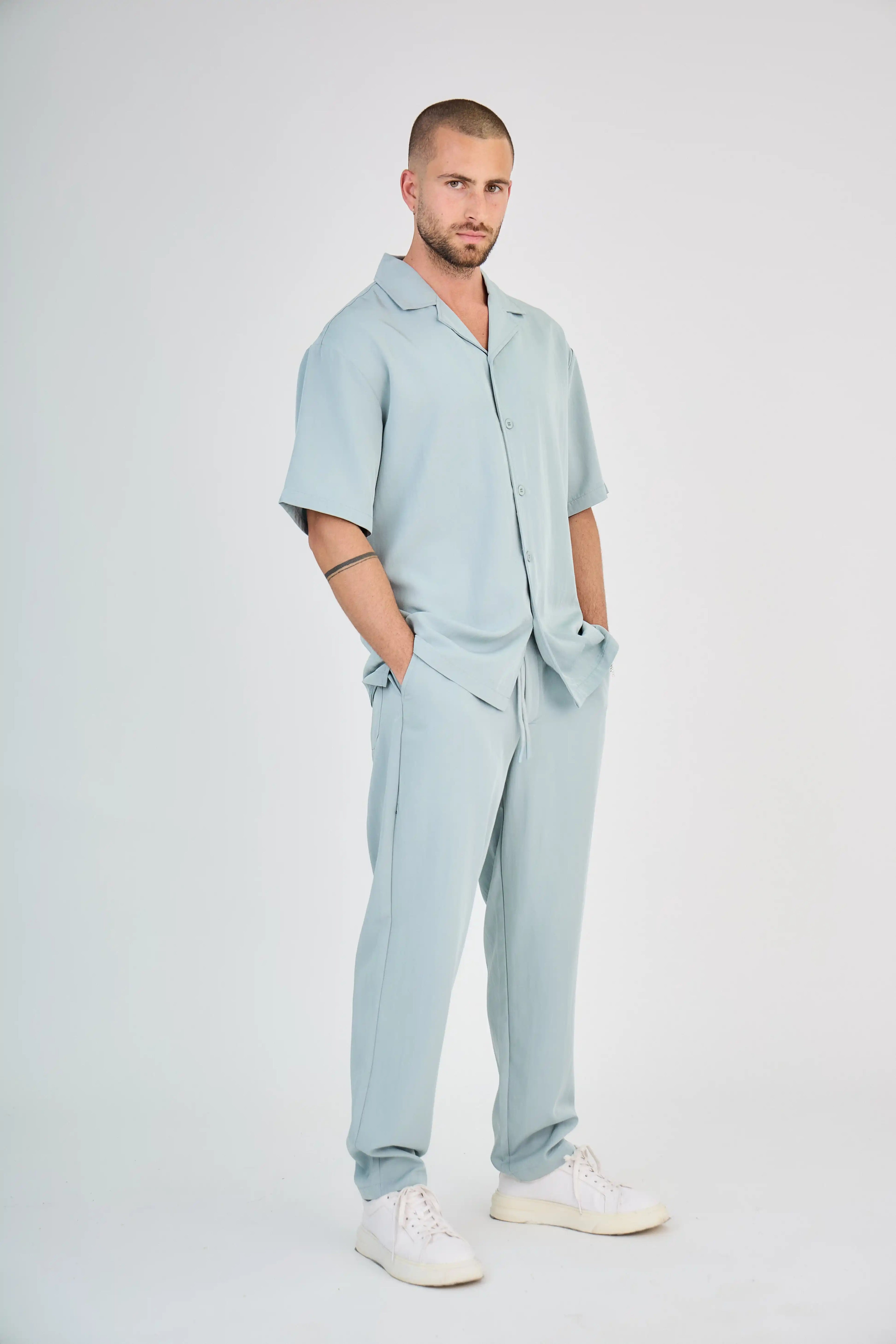 Ensemble Fluide Vert d’Eau Pantalon