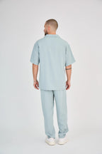Green Water Fluid Pants Set