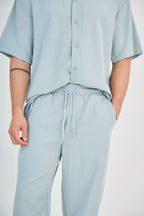 Green Water Fluid Pants Set