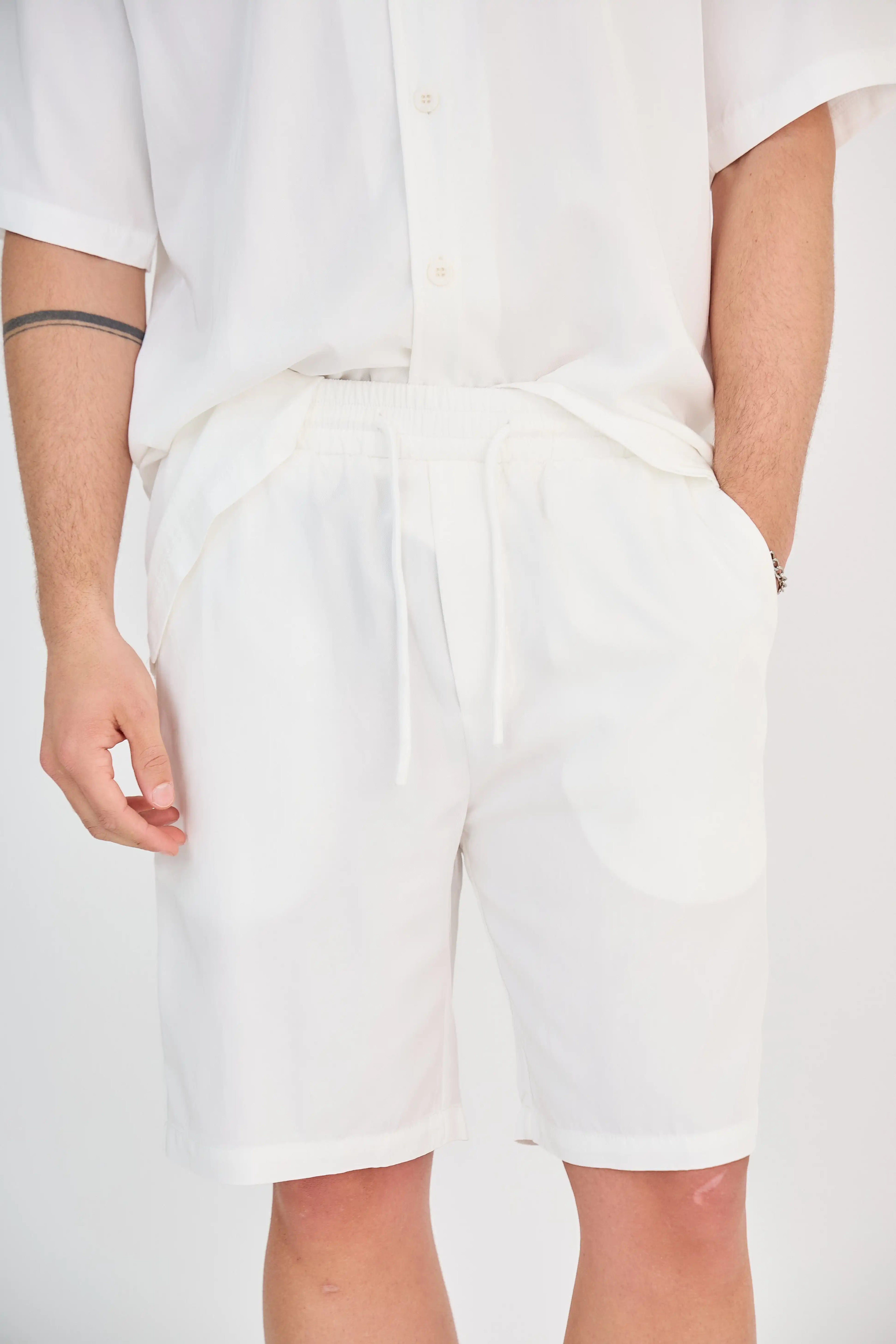 Ensemble Fluide Blanc Short