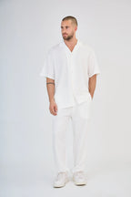 White Fluid Pants Set
