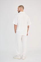 White Fluid Pants Set