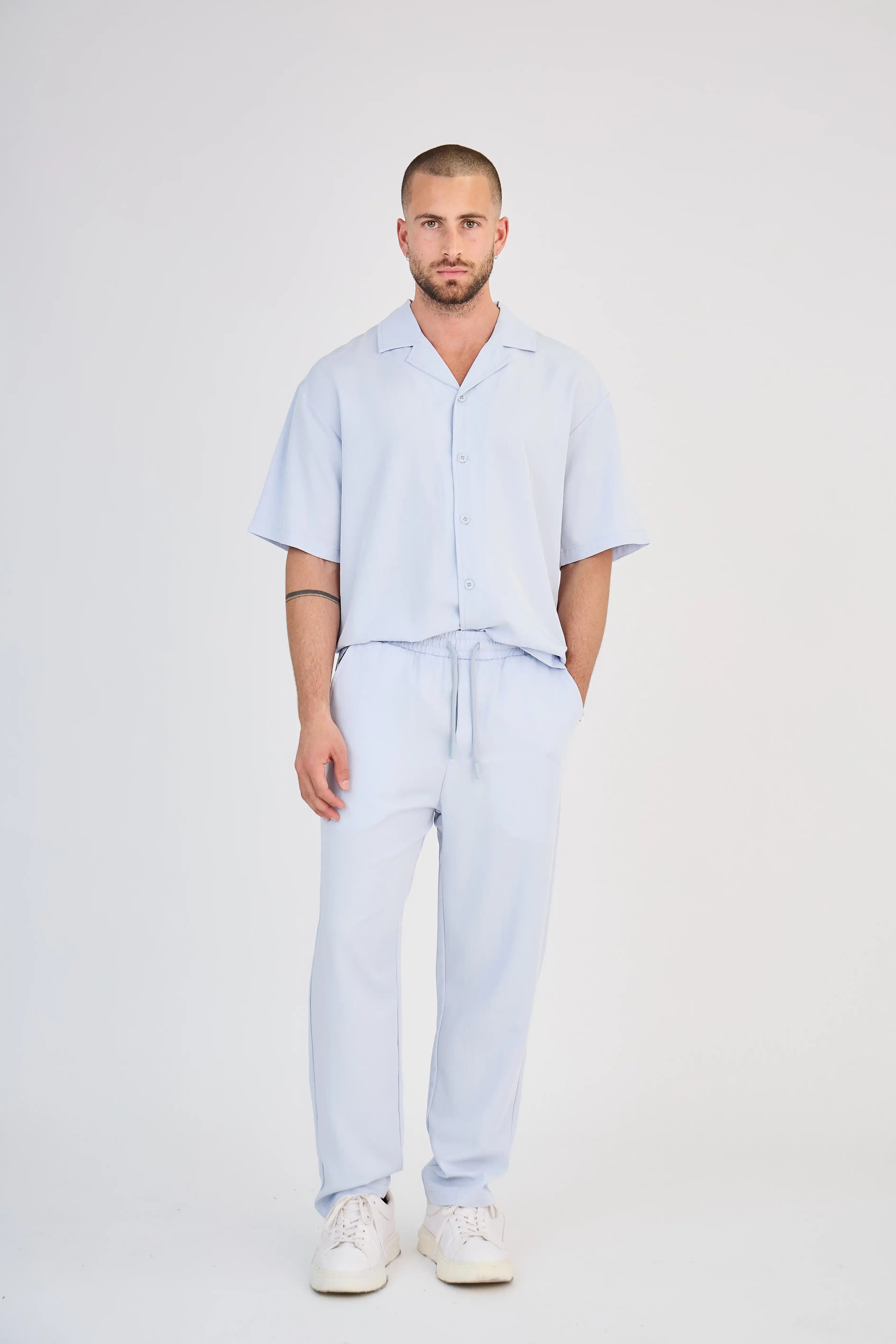 Ensemble Fluide Bleu Clair Pantalon
