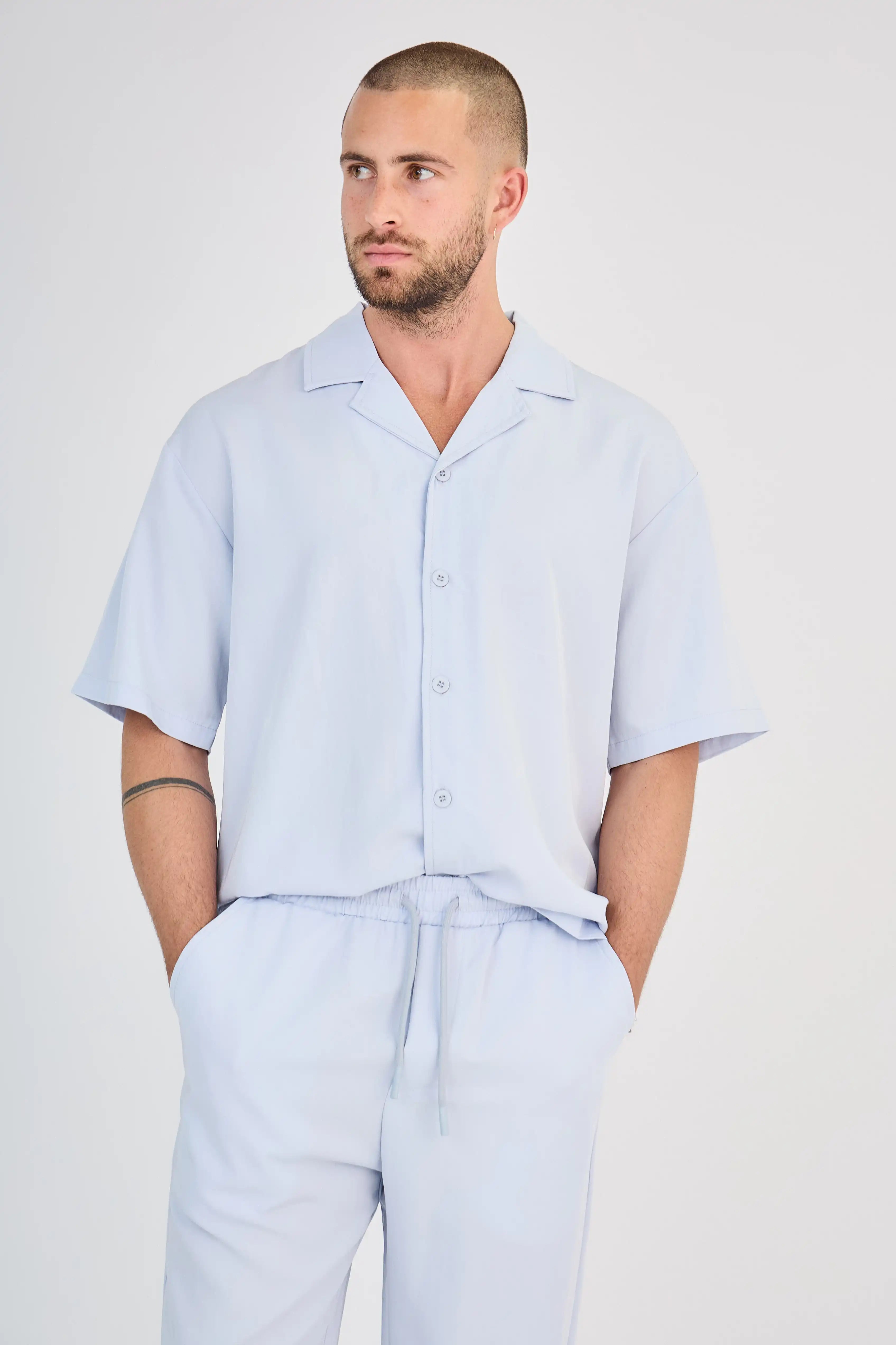 Ensemble Fluide Bleu Clair Pantalon