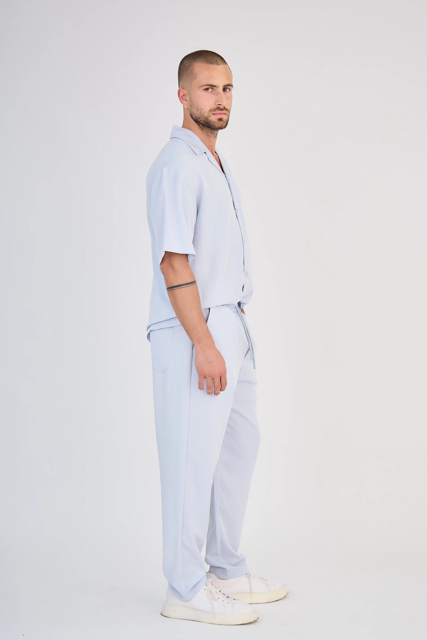 Ensemble Fluide Bleu Clair Pantalon