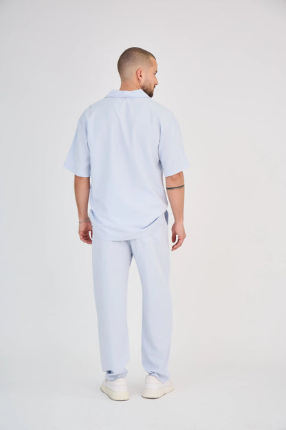 Ensemble Fluide Bleu Clair Pantalon
